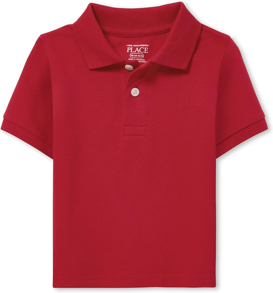 The Children's Place Boys' Baby and Toddler Uniform Pique Polo | Amazon (US)
