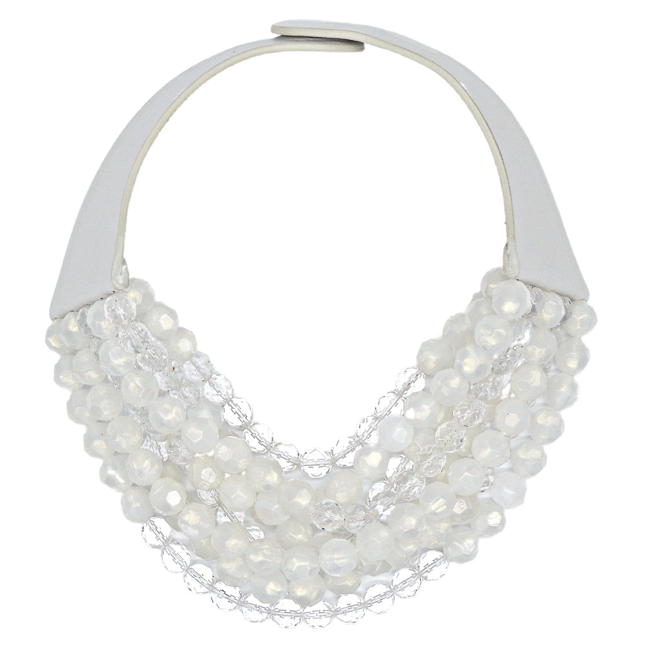 Sabrina Pearlized White Necklace | Fairchild Baldwin