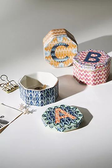 Monogram Trinket Dish | Anthropologie (US)