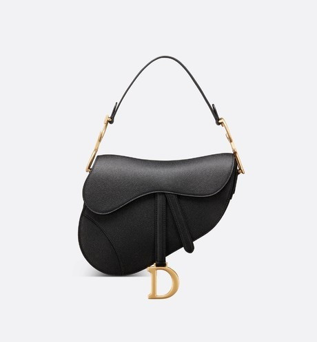 Saddle Bag Black Grained Calfskin - Bags - Women's Fashion | DIOR | Dior Beauty (US)