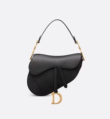 Saddle Bag Black Grained Calfskin - Bags - Women's Fashion | DIOR | Dior Beauty (US)