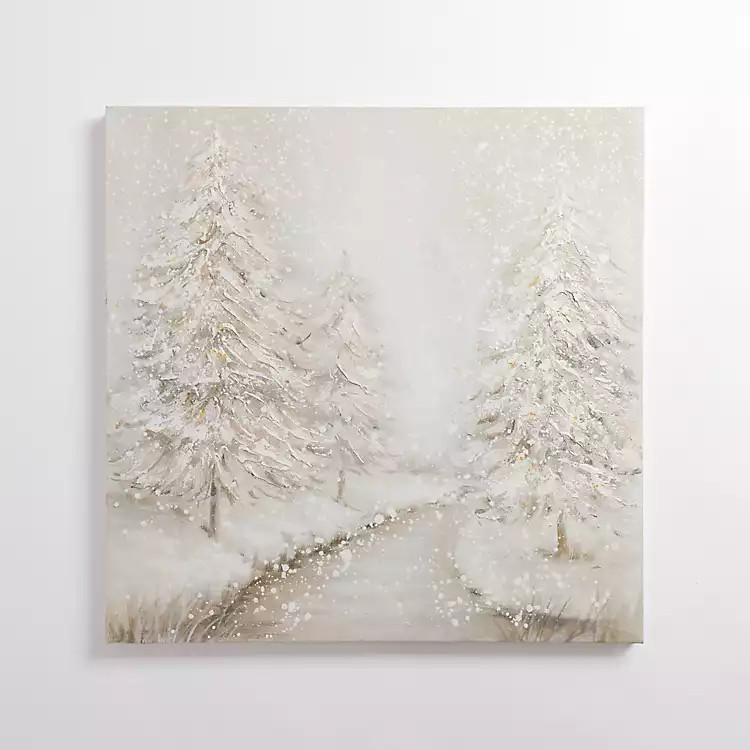 Winter Wonderland Forest Canvas Art Print | Kirkland's Home
