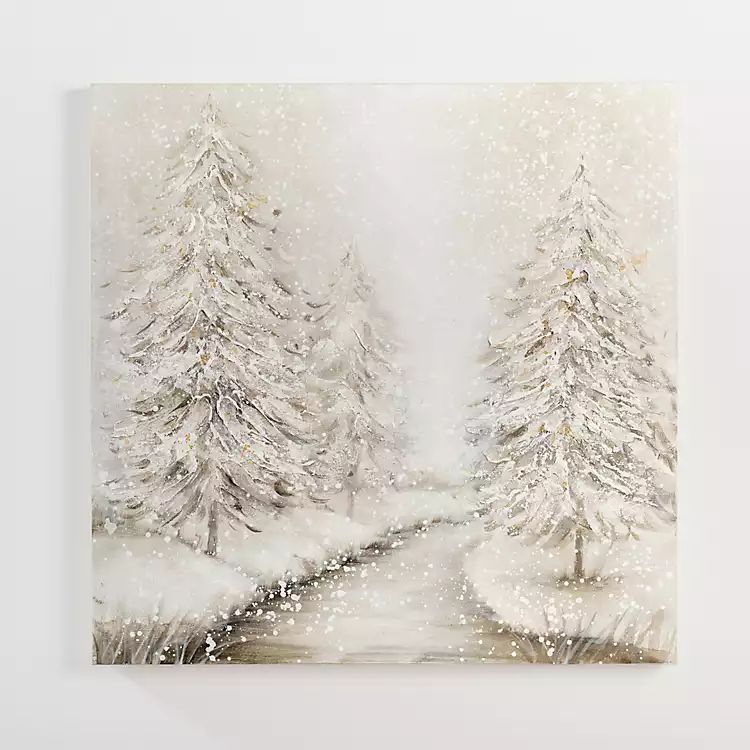 Winter Wonderland Forest Canvas Art Print | Kirkland's Home