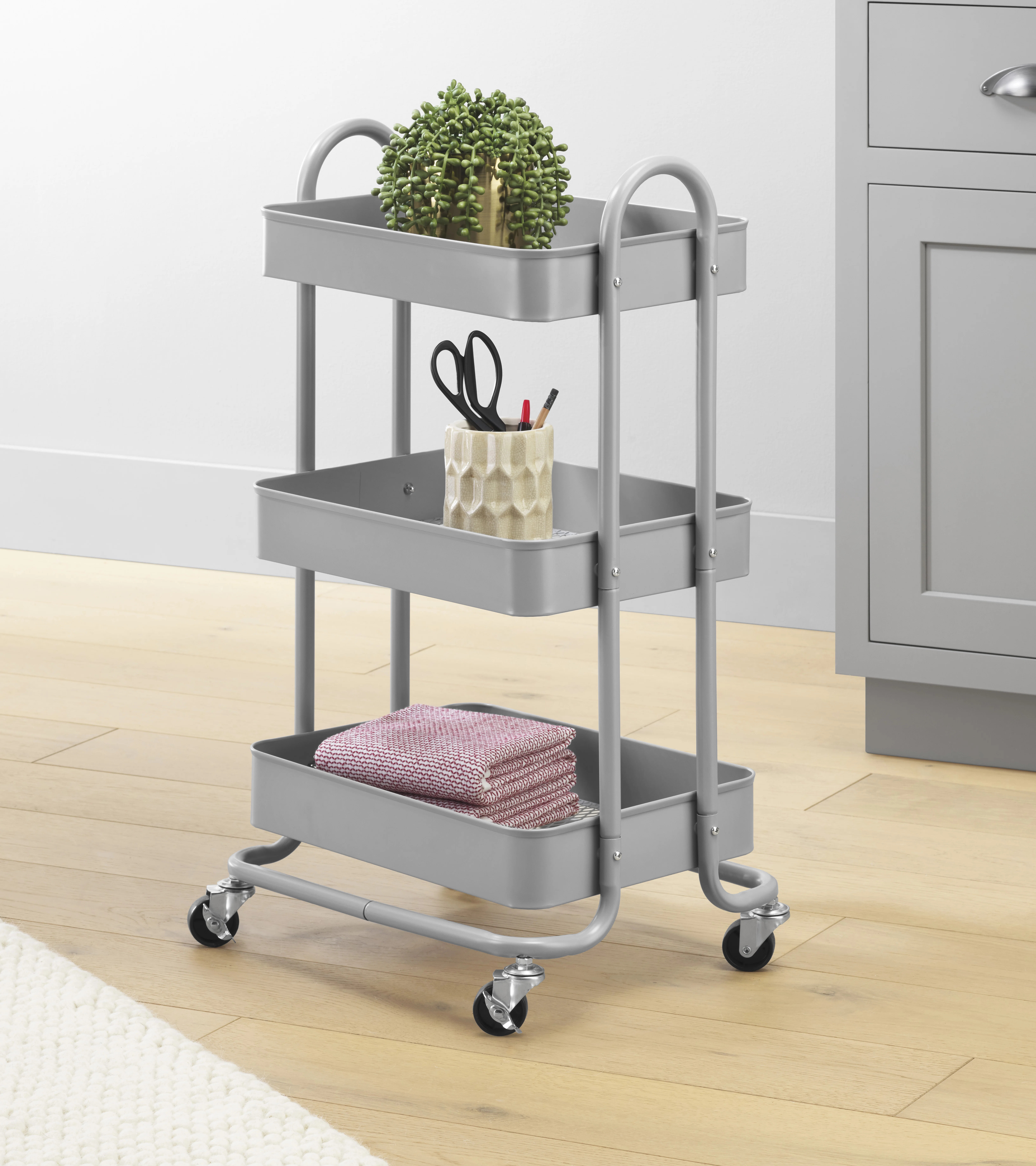 Alisha 17.05'' W Shelving Unit with Wheels | Wayfair North America