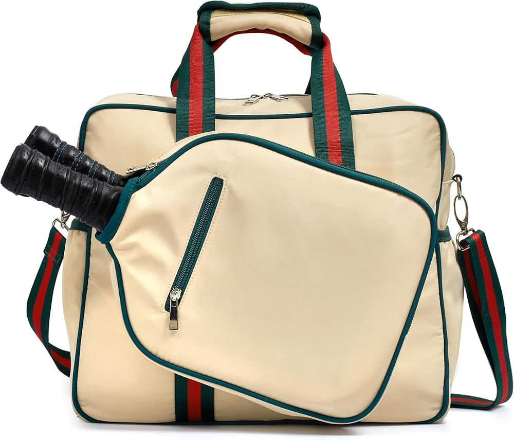 Retrora Pickleball Bags for Women, Pickleball Bag Tote with Front Pocket Fits 2 Paddles, Cute Pic... | Amazon (US)