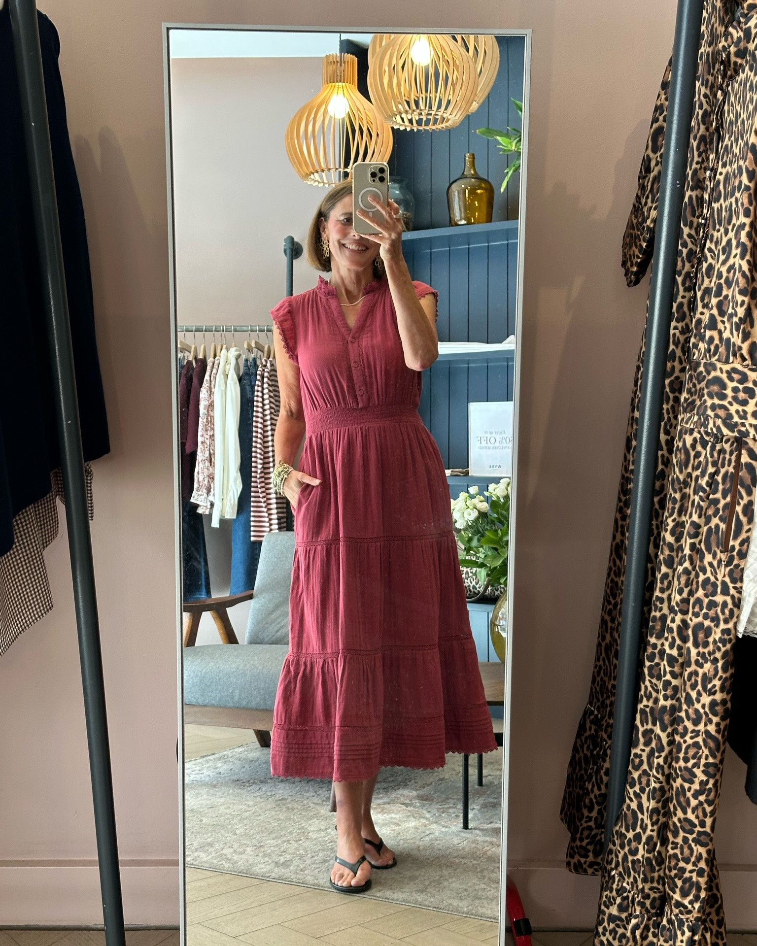 This dress is so perfect for transitional styling .. add a cardi and some boots .. this rich colour is perfect for sunny days as well as autumnal days 

I’m wearing a 2R (UK 10) .. I’m 5’ 8 & a bit (that “bit” is important 😉)

#LTKuk #LTKsummer #LTKstyletip