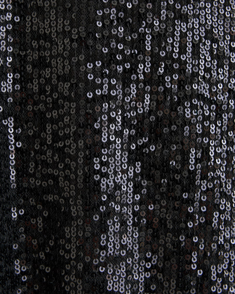 Long-Sleeve Sequin Mockneck Mini Dress | Abercrombie & Fitch (US)