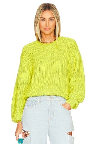 Show Me Your Mumu Bail Sweater in Lime from Revolve.com | Revolve Clothing (Global)