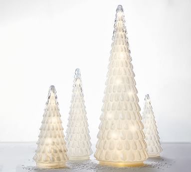 Pre-Lit Beaded Glass Trees | Pottery Barn (US)