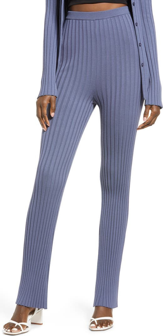 Ribbed High Waist Sweater Pants | Nordstrom