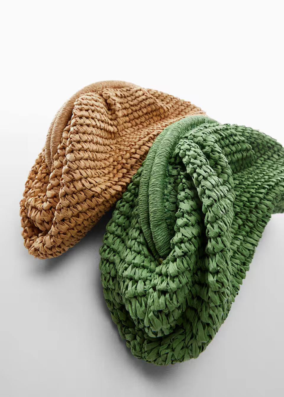 Carteira de mão de fibra natural -  Mulher | Mango Portugal | Mango PT