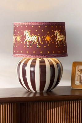 Lys Striped Ceramic Table Lamp Base | Anthropologie (US)