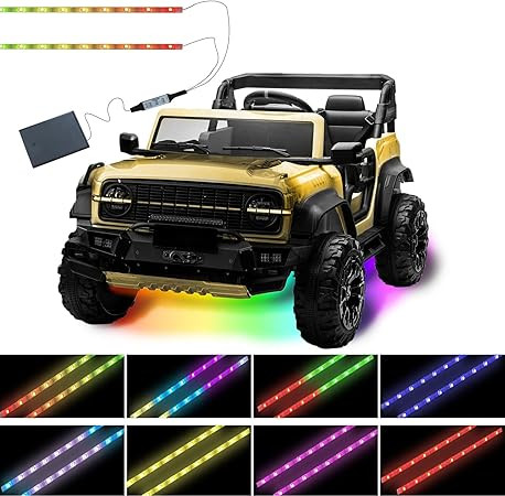 LED Lights for Power Wheel,Can Be Cropped,Kids Electric Car Accessories,Under Lights for Power Wh... | Amazon (US)
