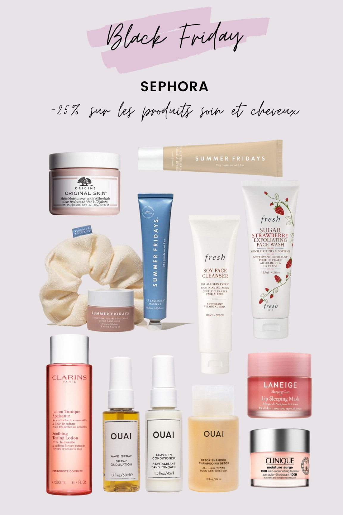 -25% sur les produits soin et cheveux chez Sephora 

#LTKGiftGuide #LTKCyberweek #LTKbeauty