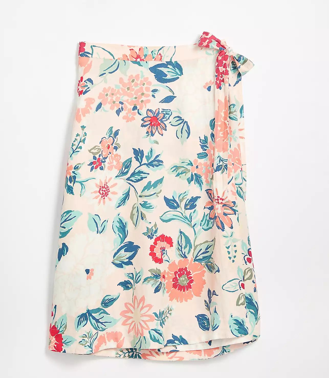 LOFT Plus Floral Wrap Midi Skirt | LOFT