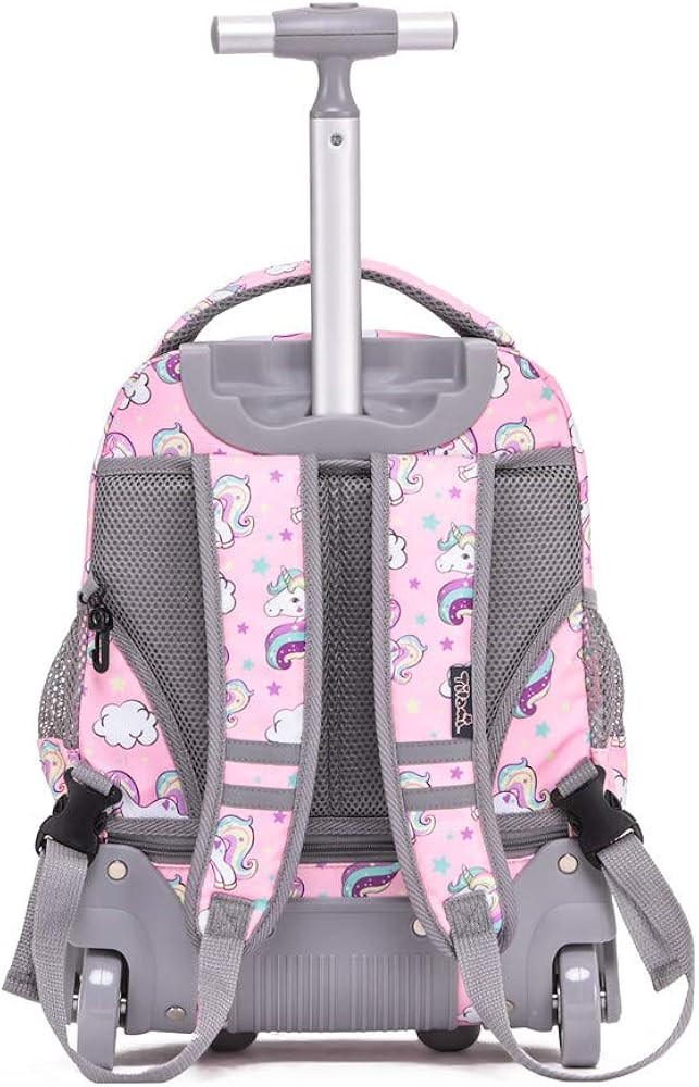 Tilami Rolling Backpack 16 Inch School College Travel Carry-on Backpack Boys Girls | Amazon (US)