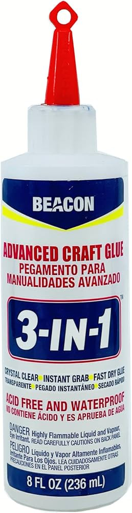 BEACON 3-in-1 Advanced Craft Glue - Fast-Drying, Crystal Clear Adhesive for Wood, Ceramics, Fabri... | Amazon (US)