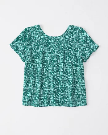 Woven Tee | Abercrombie & Fitch US & UK