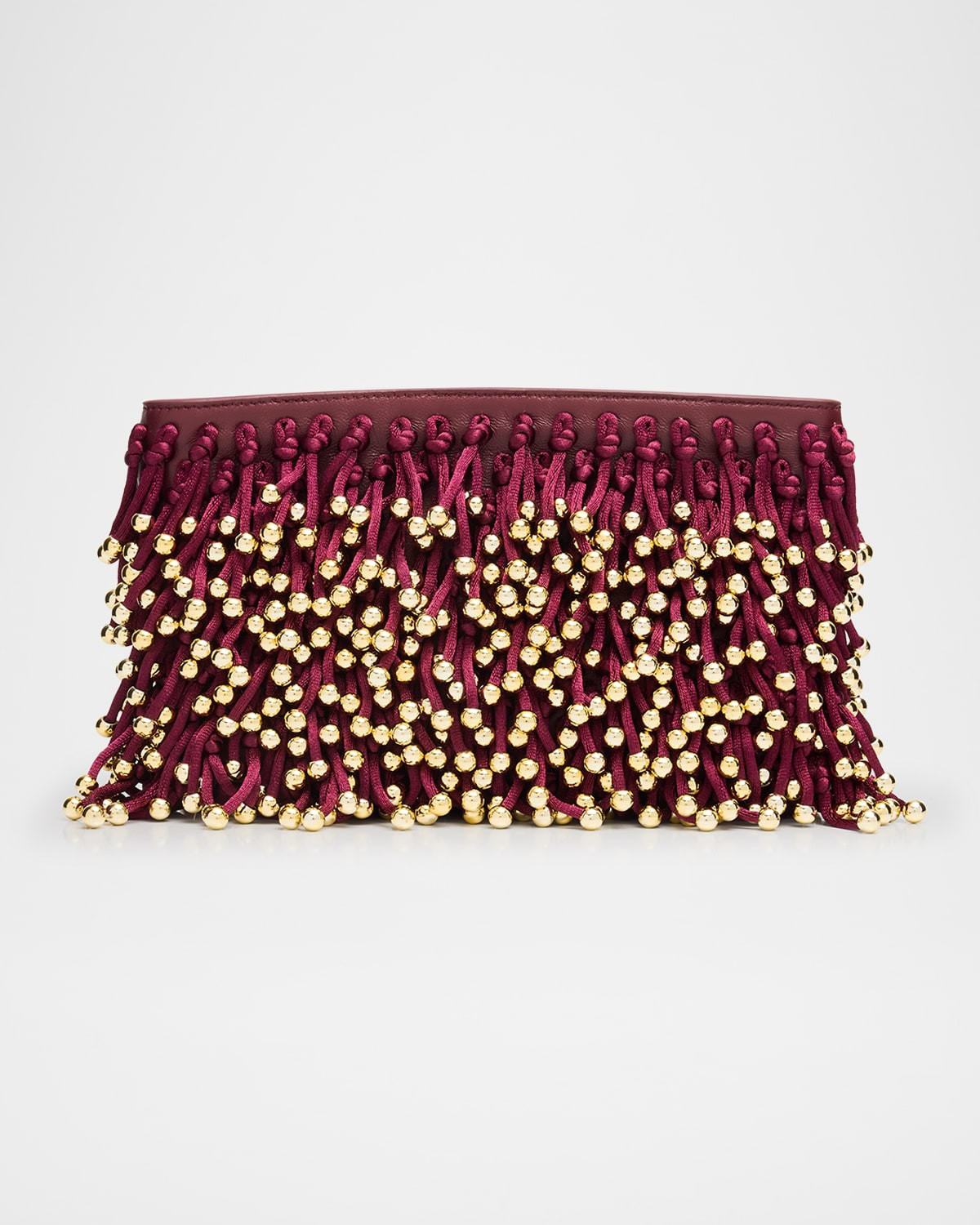 Reese Beaded Fringe Clutch Bag | Neiman Marcus