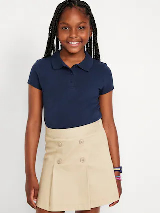 Uniform Pique Polo Shirt for Girls | Old Navy (US)
