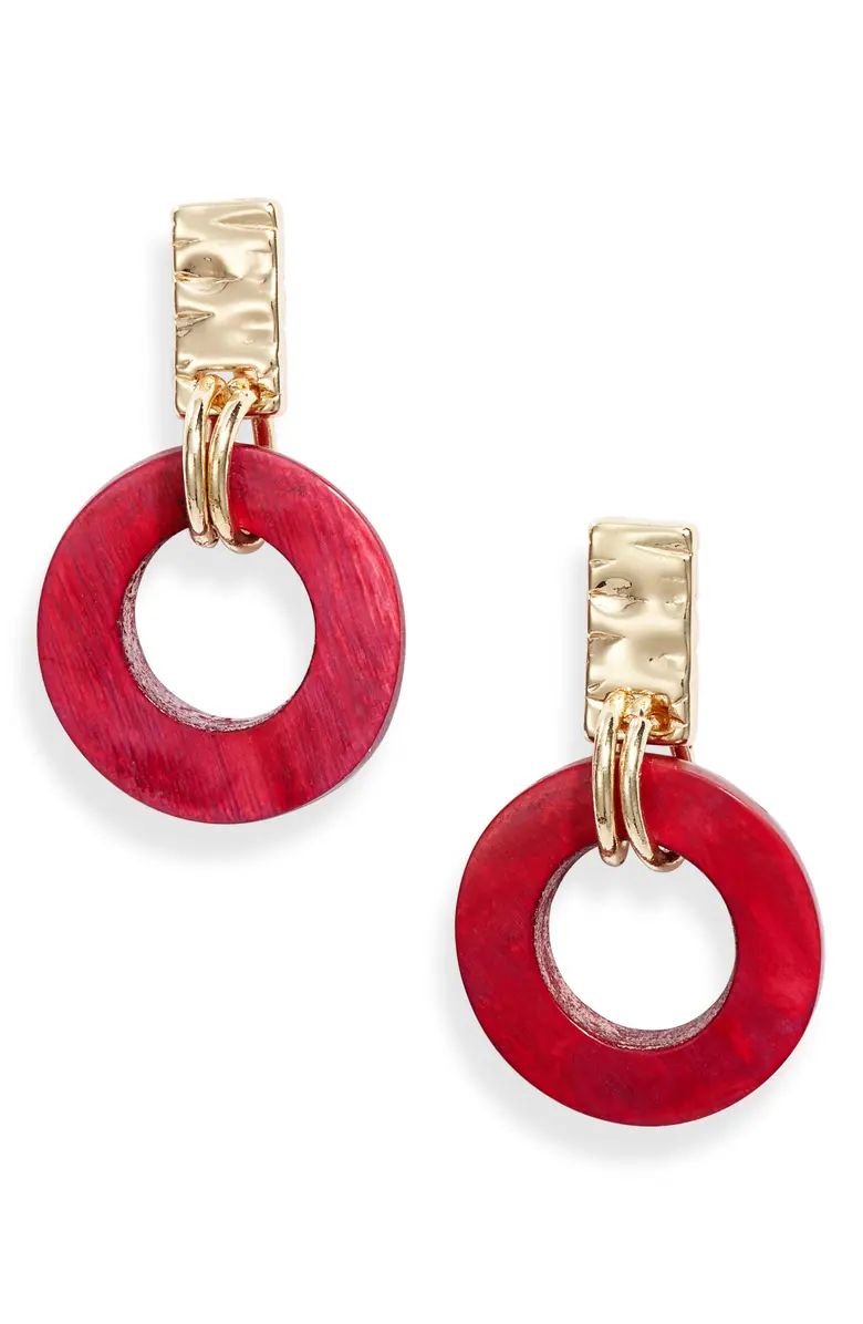 Small Horn Circle Drop Earrings | Nordstrom