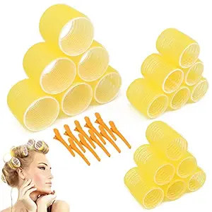 Jumbo Size Hair Roller sets, Self Grip, Salon Dressing Curlers, 3 Inch 18 Packs (6XJUMBO+6XLARGE+... | Amazon (US)