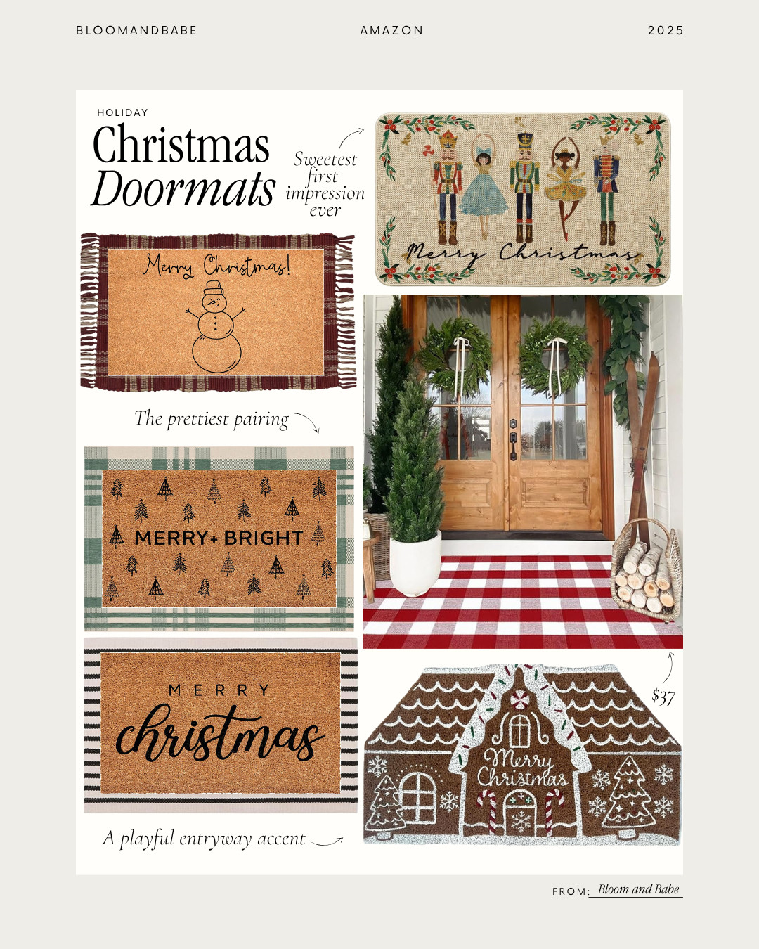 These Christmas doormats are such a simple way to add holiday cheer. I love how they make the entry feel festive the moment you walk in. 

 #LTKHoliday #LTKSeasonal #LTKHome