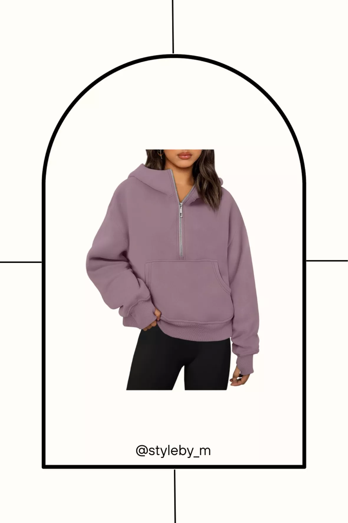 Trendy Queen Womens Hoodies Quarter Zip Pullover Oversized Sweatshirts Half  Zip
