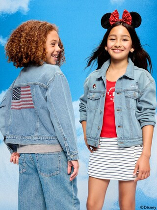 Old Navy x Disney Mickey Mouse Gender-Neutral Denim Trucker Jacket for Kids | Old Navy (US)