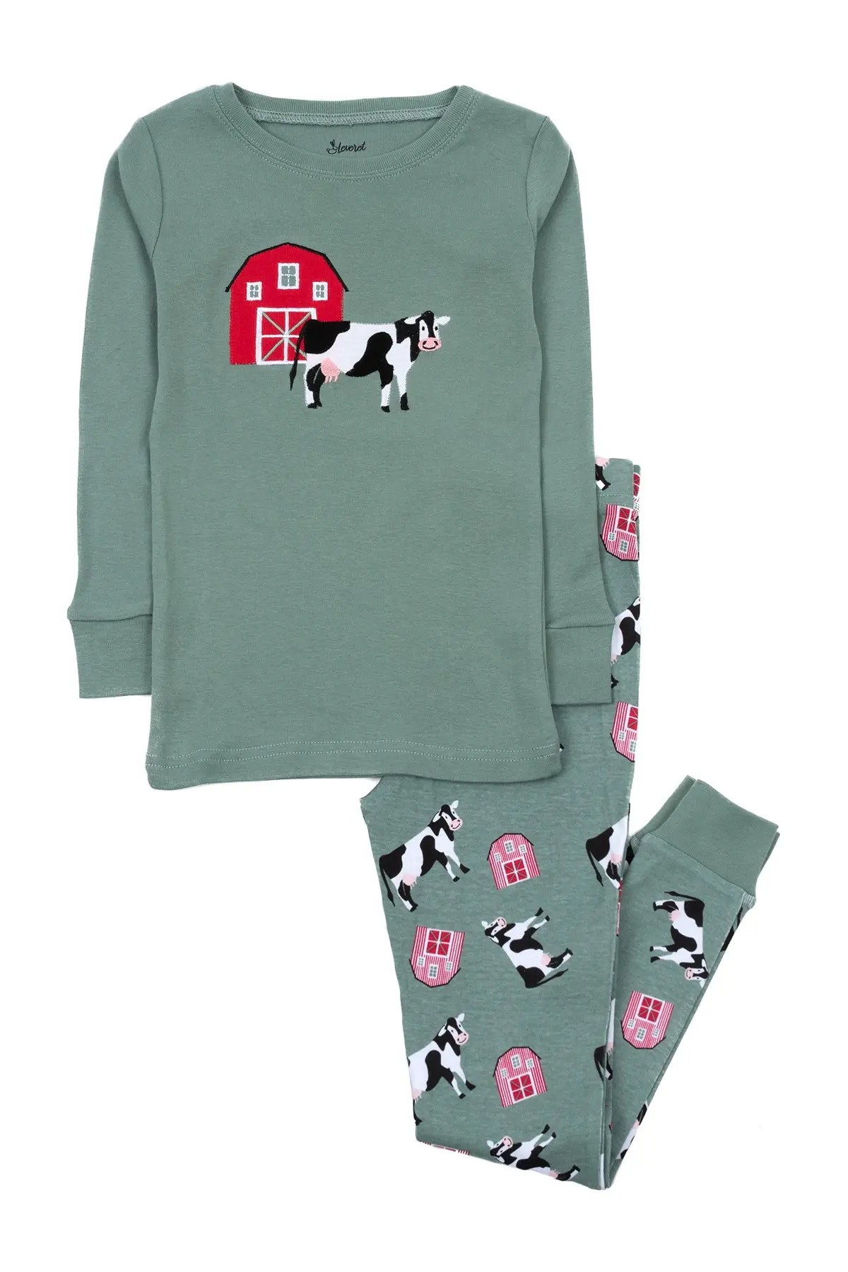 Leveret Cow Cotton Pajama Set at Nordstrom Rack | Nordstrom Rack