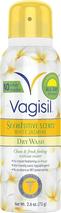 Vagisil Scentsitive Scents Feminine Dry Wash Deodorant Spray for Women, Gynecologist Tested, Para... | Amazon (US)