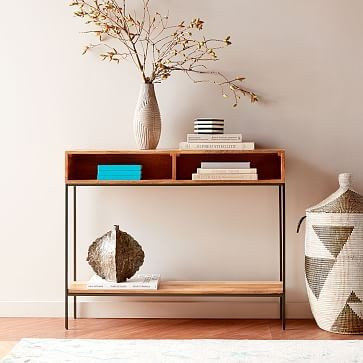 Industrial Storage Skinny Console | West Elm (US)