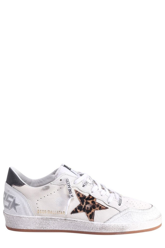 Golden Goose Deluxe Brand Ball Star Lace-Up Sneakers | Cettire Global