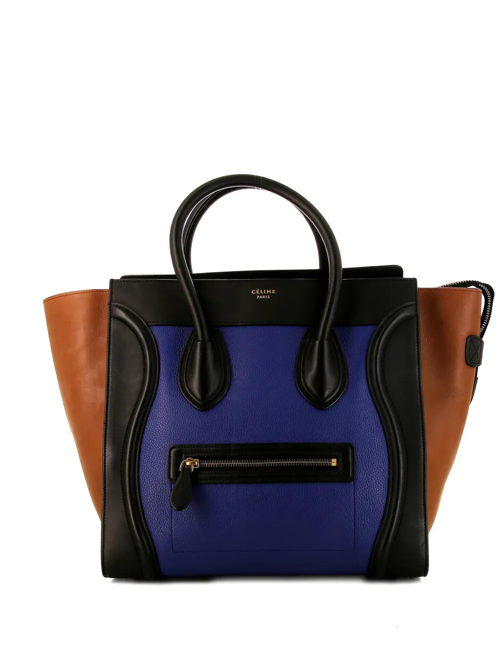 Celine Pre-Owned 2010s mini Luggage leather tote bag - Blue | Farfetch Global