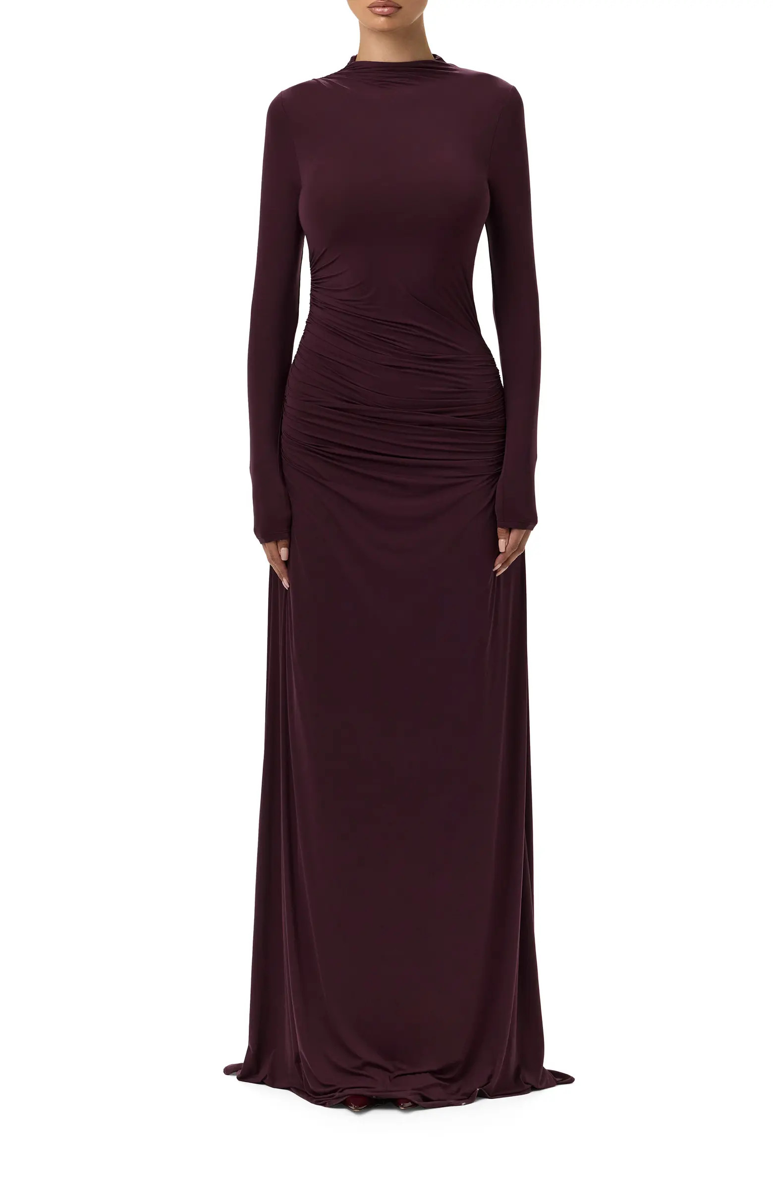 Funnel Neck Long Sleeve Dress | Nordstrom