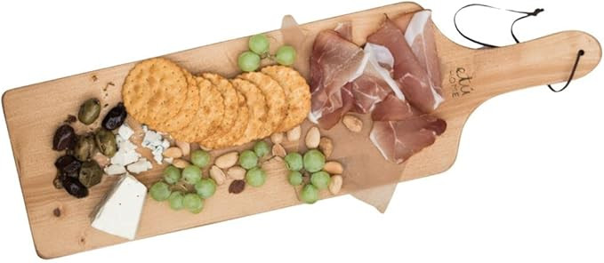 etúHOME Natural Wood Serving Plank, Handcrafted Charcuterie Board, Wood Platter Table Charger fo... | Amazon (US)