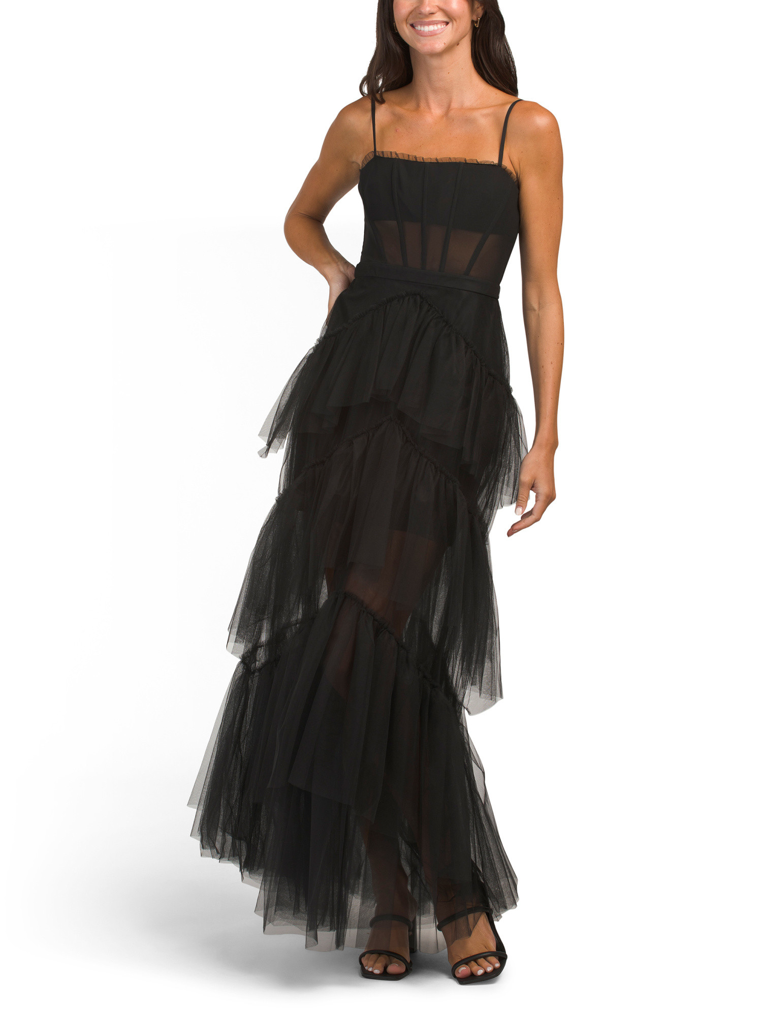 Corset Top Tulle Oly Gown | Formal Dresses | Marshalls | Marshalls