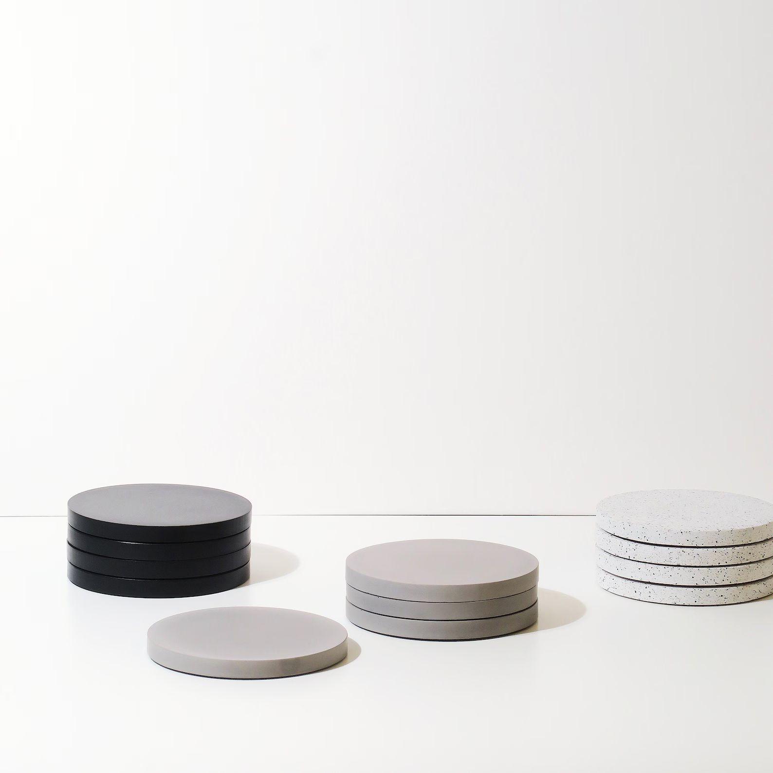Concrete Coaster Set · Minimalist Solid Circle Coasters · Coffee / Tea / Drink Placemat · Indu... | Etsy (US)