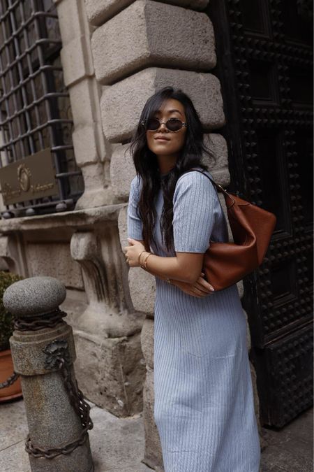 Light blue dress, Celine sunglasses, and Celine brown bag

#LTKeurope #LTKstyletip