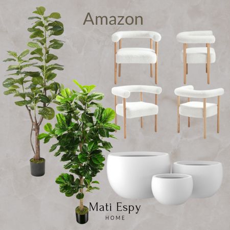 Amazon Home Finds planters artificial plants dining chairs 

#LTKFindsUnder50 #LTKHome #LTKFindsUnder100