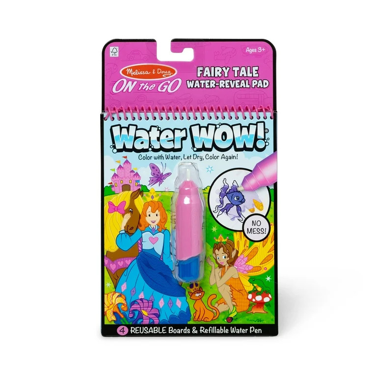 Melissa & Doug On the Go Water Wow! Reusable Water-Reveal Activity Pad - Fairy Tale - FSC Certifi... | Walmart (US)
