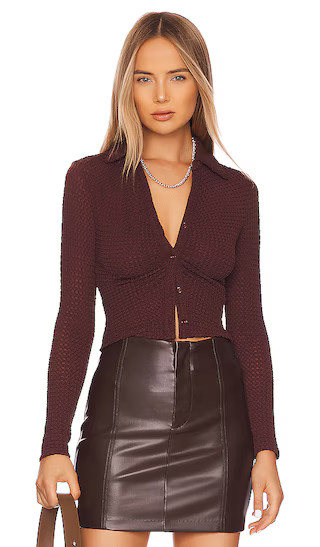 Lamora Top in Brown | Revolve Clothing (Global)