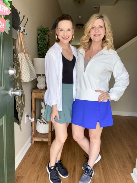 The cutest athletic skirts ever!! The green athletic skort is from Walmart and is only $12.98!! The blue athletic skirt is from Target and is only $25! Both skirts are lined with spandex!! 

#LTKfitness