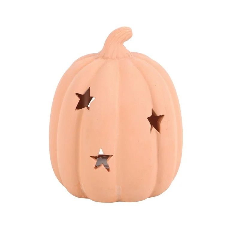 Something Different Terracotta Pumpkin Halloween Tea Light Holder | Walmart (US)