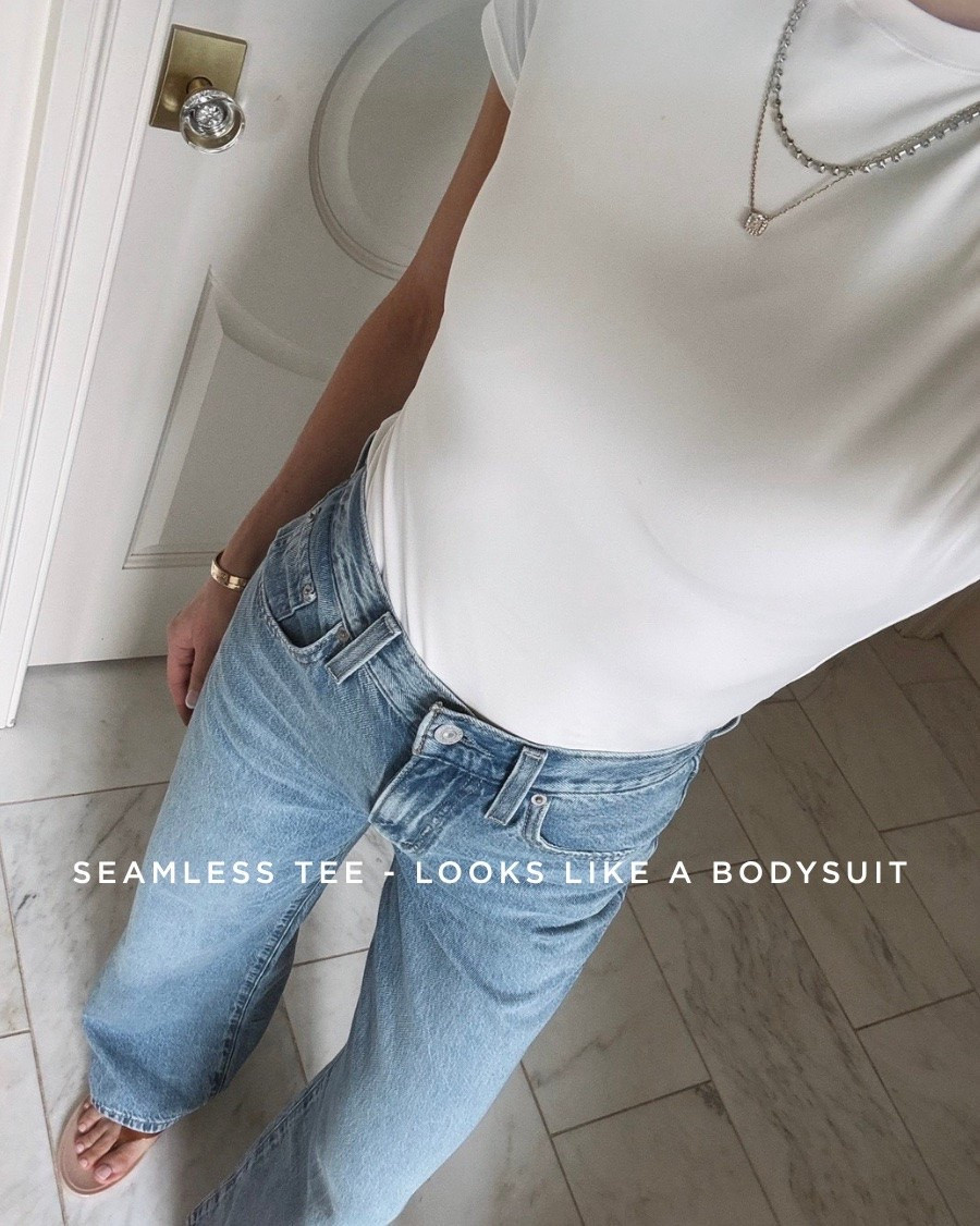 This seamless tee looks designer but is only $14. Get it for 40% off right now!

#LTKSaleAlert #LTKSeasonal