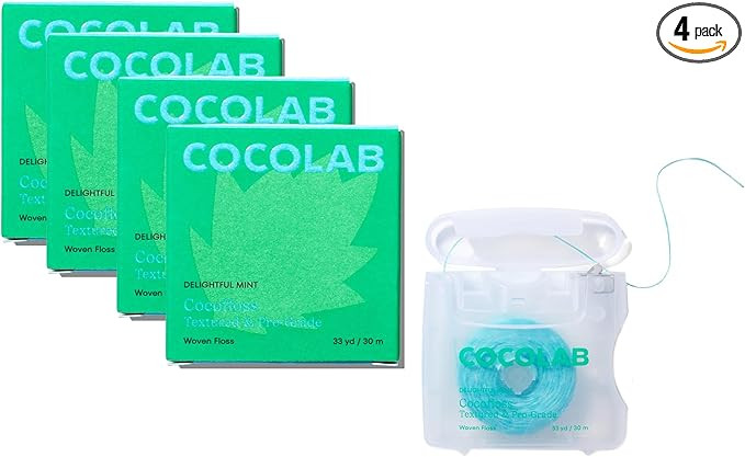 Cocofloss Expanding Woven Dental Floss by Cocolab, Waxed Tooth Floss for Daily Oral Care, Coconut... | Amazon (US)