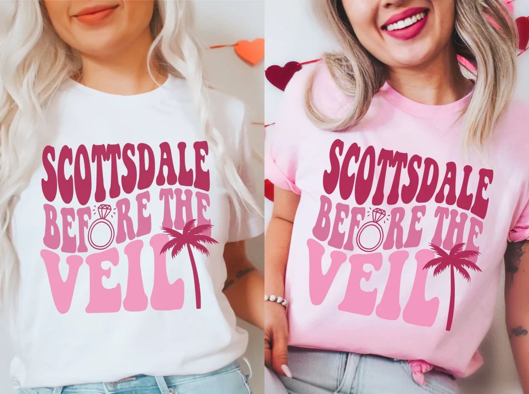 Scottsdale Bachelorette Shirts Retro Bachelorette Pink - Etsy | Etsy (US)