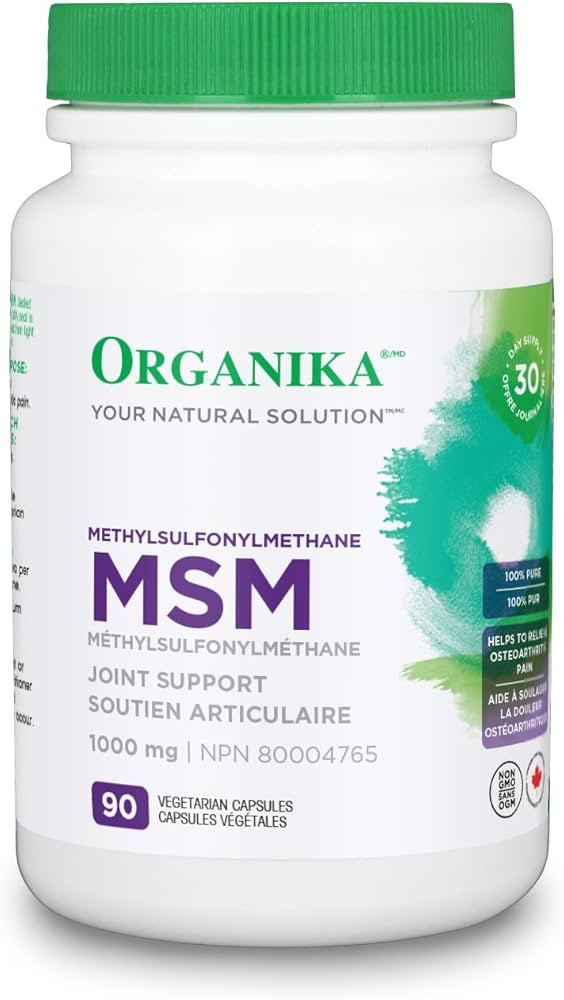 Organika MSM- Joint and Inflammation Support- 90 vcaps | Amazon (CA)