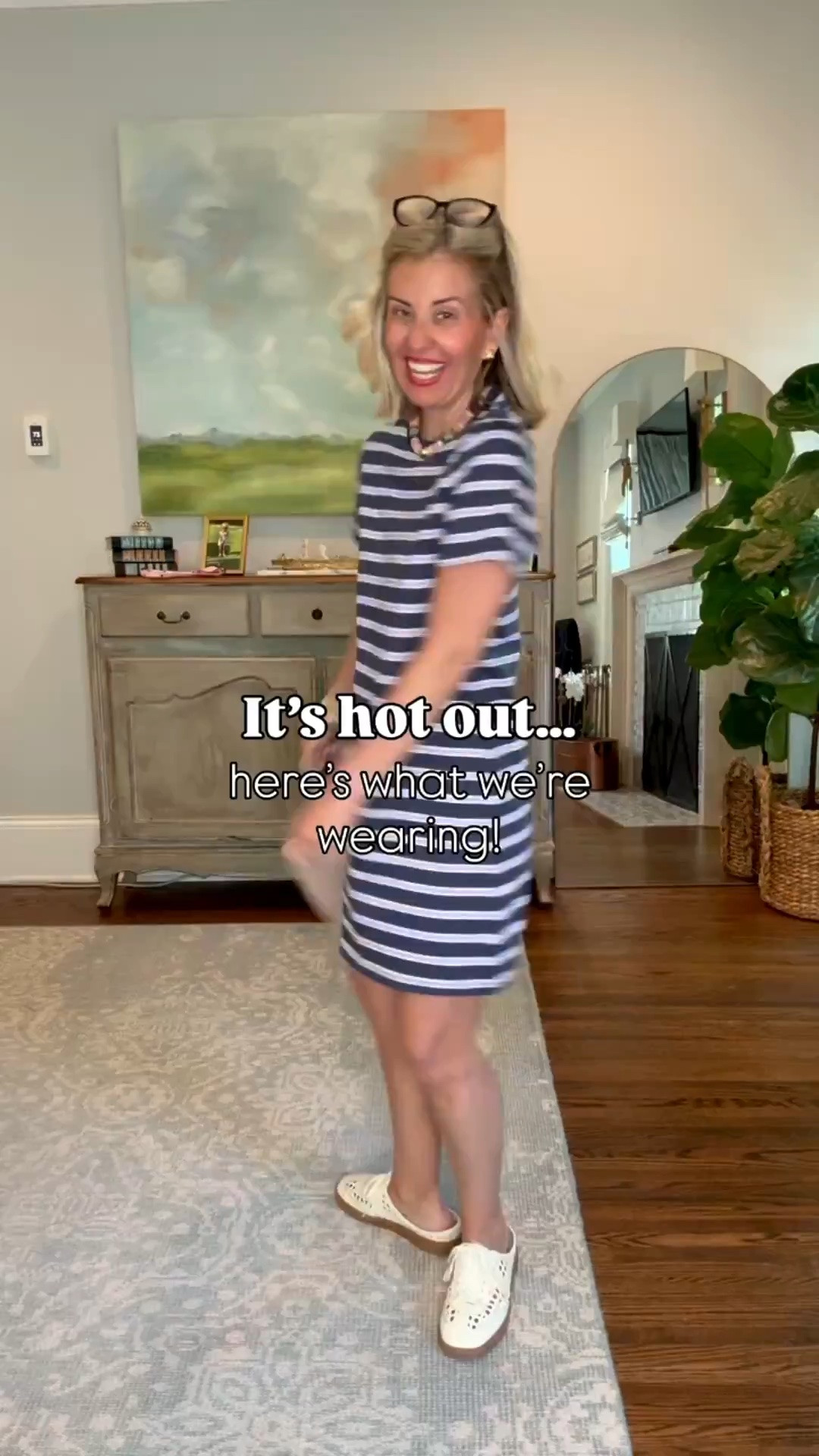 It’s hot out….here’s what we’re wearing! 

T-shirt Dress - small
Linen top - xs
Linen pants - small
Denim dress - small 
Graphic tee - xs
Stripe skirt - 2 
Blue top - xs
Blue shorts - small
Pink tee - medium (size up)
Linen shorts - small

#LTKgrwm #LTKmomlife #LTKdayinmylife