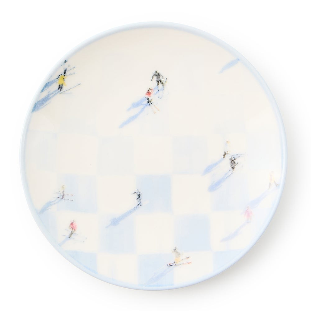 Gray Malin Ski Holiday Appetizer Plates, Set of 4 | MacKenzie-Childs